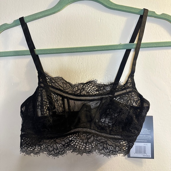 Thistle and Spire Other - Thistle and Spire Black Lace Bralette